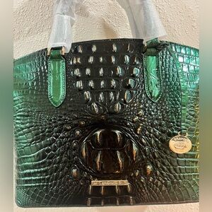 NWT Brahmin EVERGREEN Medium Duxbury Satchel